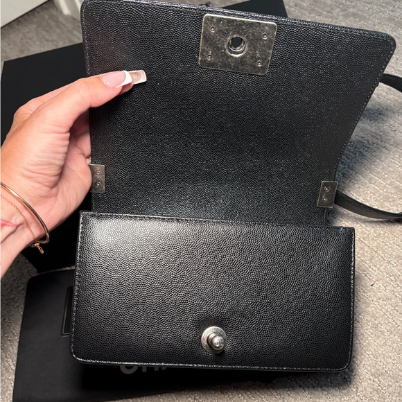 Chanel Small Boy Bag Caviar Leather - Picture 10 of 16